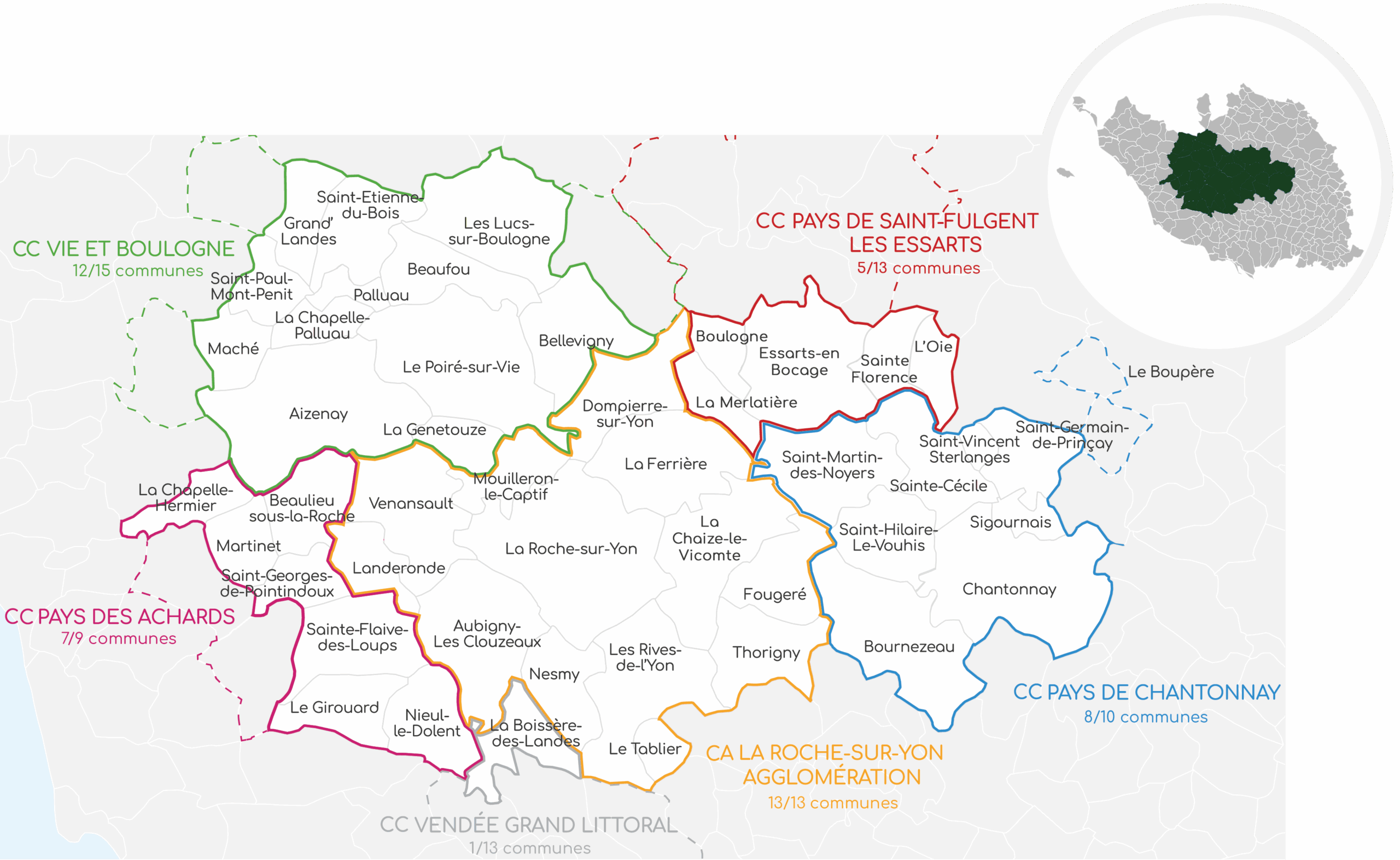 Carte des communes concernées par la liste d'attente à un médecin traitant